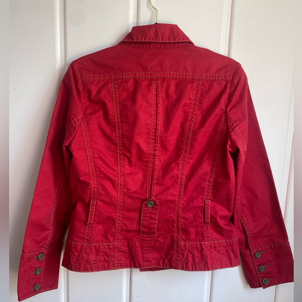 CAbi Red Utility Jacket for Women SzMedium - Picture 2 of 5